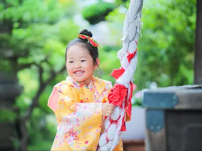 ≪和傘レンタル無料≫成長のよろこびを、家族の宝物に