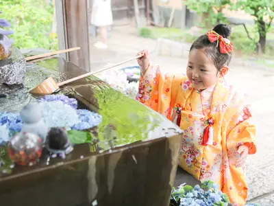 ≪和傘レンタル無料≫成長のよろこびを、家族の宝物に