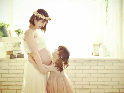 マタニティの今しかない素敵な姿を残します。女性スタッフ同行致します。