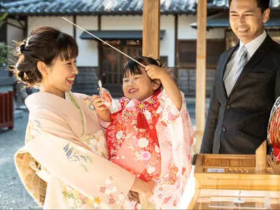 七五三平日割引キャンペーン即日納品、ロケ撮影経験豊富◎和傘扇子小物無料貸出あり◎
