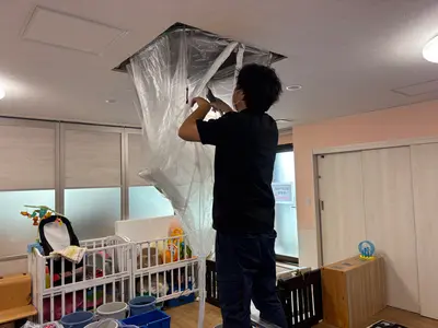 【天井埋め込みエアコン】丁寧・安心のプロ対応★エアコン内部までしっかり洗浄！