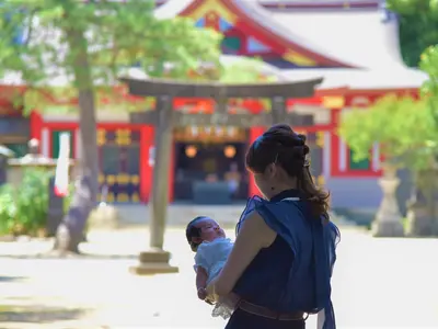 ◆ご出産を頑張ったママと赤ちゃんへの素敵な時間に◇着付け、ヘア、メイクも可能◆
