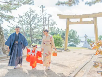 ご成長と思い出を残します☆和傘全4種類貸出無料！紙風船と現像写真5枚プレゼント♡