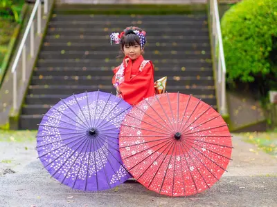 和傘など小物を無料貸出できます♪