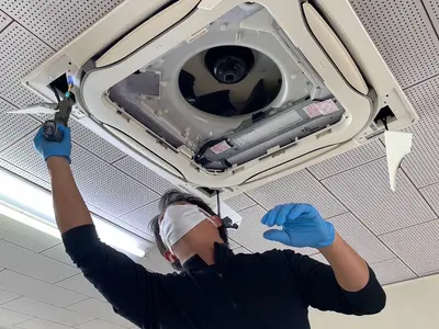 【天井型エアコン】施行に自信あり！キャッシュレスクレジット非接触決済対応します！