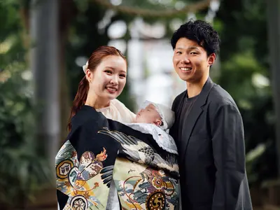 祝い着、産着無料レンタル、着せ付けで安心｜お宮参りフォトグラファーにお任せ