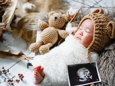 データたっぷり納品【フォトコン優勝】レンタル小物、衣装有り！おくるみ６色から選択