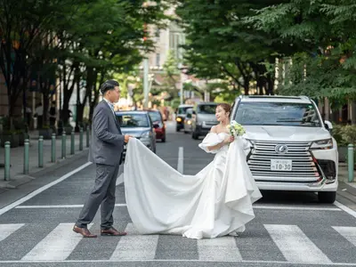 《ナチュラルな前撮りはこちら》２Lプリントプレゼント！