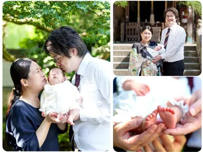 《雨でも撮影可能！》はじめての家族写真、お宮参りの特別な一日を残そう。