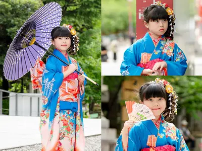 初めてでも安心♪七五三の素敵な笑顔を残します！和傘無料・撮影枚数制限なし