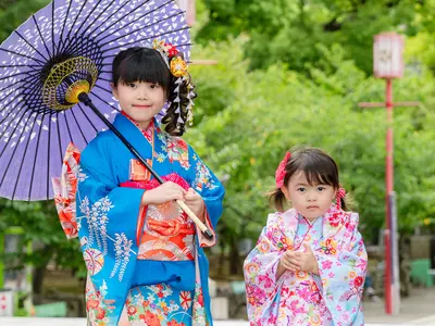 初めてでも安心♪七五三の素敵な笑顔を残します！和傘無料・撮影枚数制限なし