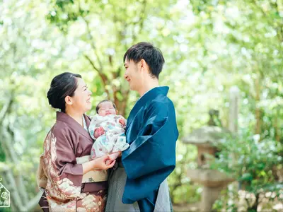 【お宮参り】初めての家族写真をカタチに♪