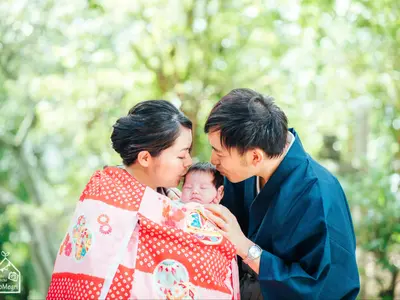 【お宮参り】初めての家族写真をカタチに♪