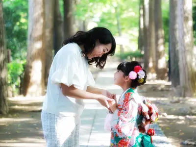 家族写真、七五三、成人式、入学、卒業など撮影いたします