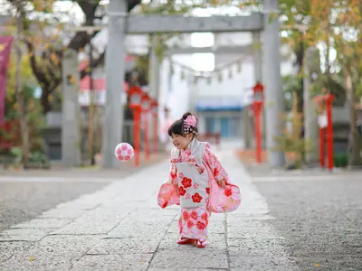 和傘・手毬・刀・シャボン玉、A4プリント３枚、全部無料です！