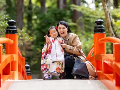 『思い出に残る楽しい七五三写真を！』和傘レンタル無料！雨天延期可