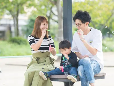 楽しくファミリー写真！自然な風景を撮影します！ハイクオリティ×楽しい時間