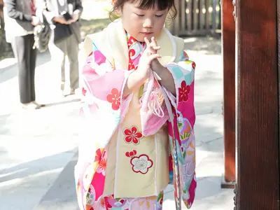 和傘で笑顔満点！