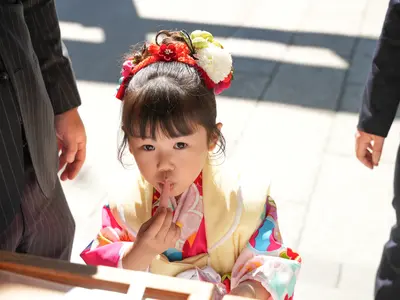 和傘で笑顔満点！