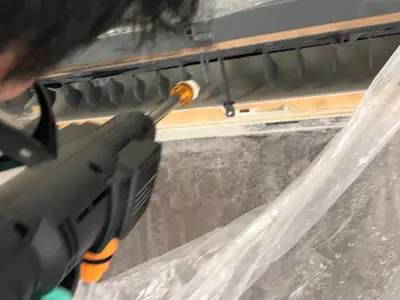 綺麗な空気といい匂い カビ ホコリ落とします。養生しっかりやります。