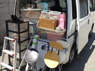 片付けや引越時に最適☆小物類も分別不要☆1点からトラックに積めるだけ！料金同額！
