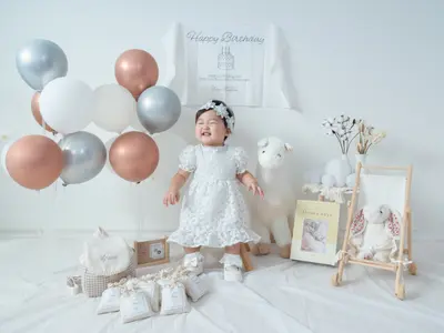 ハーフバースデー・バースデーフォト1時間50枚程度の納品