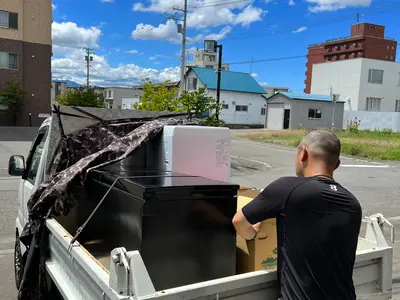 軽トラックに積めるだけ積み放題！