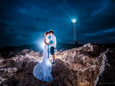 ウェディング前撮り、ロケ撮影