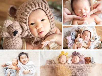 泣いても安心！延長料金なし☆たくさんの小物で色々なパターンを撮影します。