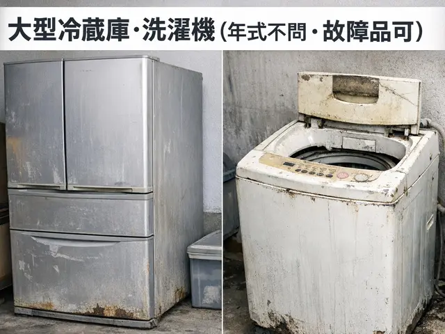 【千葉県発】★リサイクル料不要、冷蔵庫、洗濯機、エアコン、積み放題(^ ^)サービスの画像