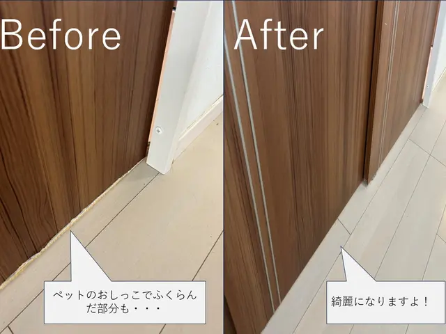 交換や張り替えではなく補修で解決！ドアにできた穴や傷などをわからなくいたします。サービスの画像