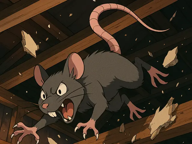 天井でガタガタ音がしたりチュウチュウ鳴き声が聞こえたらネズミがいるかも・・・サービスの画像