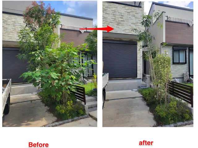 ☆明るいお庭へ大変身！笑顔にさせてみせます^^　難所・高所作業は得意分野です☆サービスの画像