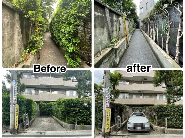 ☆明るいお庭へ大変身！笑顔にさせてみせます^^　難所・高所作業は得意分野です☆サービスの画像