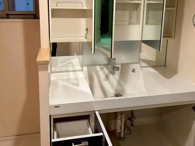 洗面ボウルの黒ずみ・蛇口の水垢など、頑固な汚れを取り除きます！サービスの画像