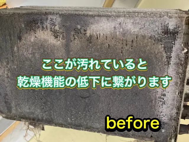 【女性対応店】乾燥機能が落ちてきた、中の汚れ・カビが気になった時に！サービスの画像