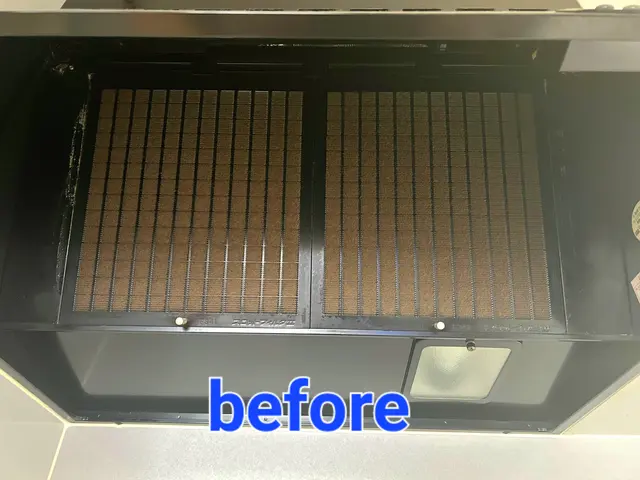 【夫婦でお伺い】頑固な油汚れもスッキリ解決☆女性でも安心！サービスの画像