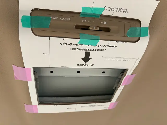 アルパイン/パイオニア フリップダウンモニター取付承ります！サービスの画像