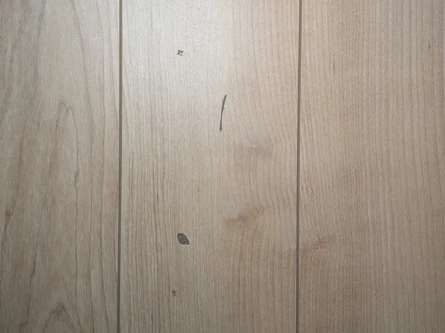 落として出来た床の凹み　家具の移動でついた床の傷　などを目立たなく補修します!サービスの画像