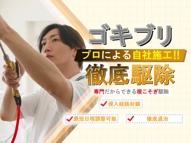 ◆店舗のゴキブリ駆除ならお任せください！繁殖したチャバネも徹底駆除！実績多数☆サービスの画像