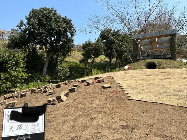 【芝張り】経験・実績豊富です◎丁寧に綺麗な仕上げを目指します！サービスの画像