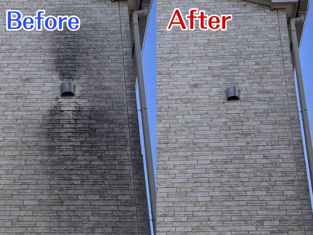 特殊ブラシと専用薬剤で外壁をやさしく徹底洗浄！塗装を守りながら美しさを復活！！サービスの画像