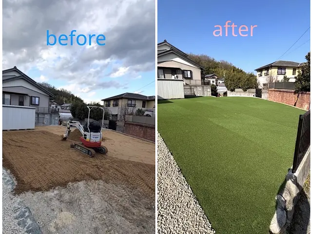 【人工芝専門】内容によって6月下旬着工。安心してお任せ下さい。気軽にご相談を！サービスの画像