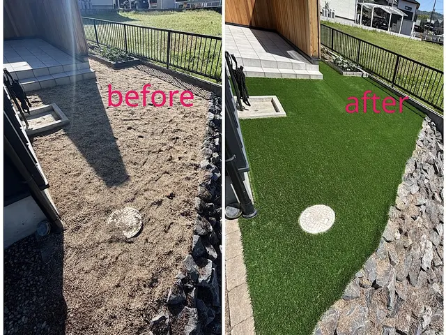 【人工芝専門】内容によって6月下旬着工。安心してお任せ下さい。気軽にご相談を！サービスの画像