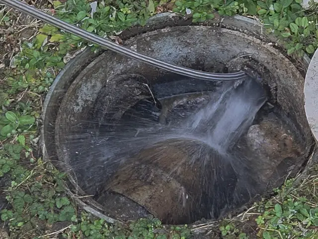 排水管を内外からしっかり洗浄！流れとニオイを同時改善可能！！今週土日対応できますサービスの画像