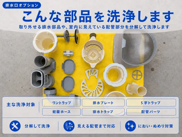 【臭い ・ 流れ改善】戸建て排水管を室内外まとめて高圧洗浄｜つまり予防にもサービスの画像