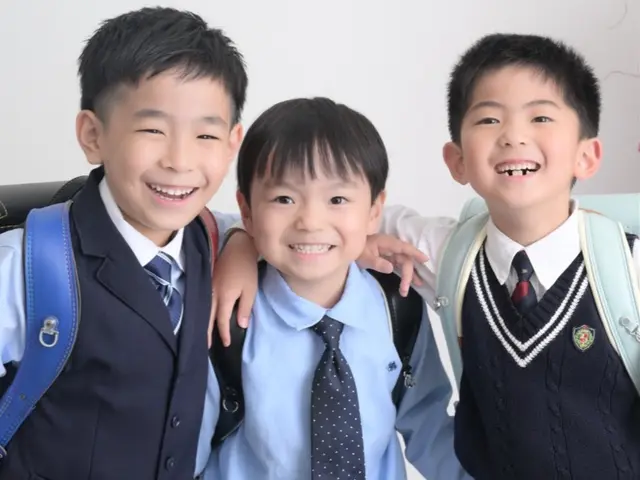 入学記念の写真