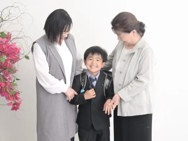 入学記念の写真