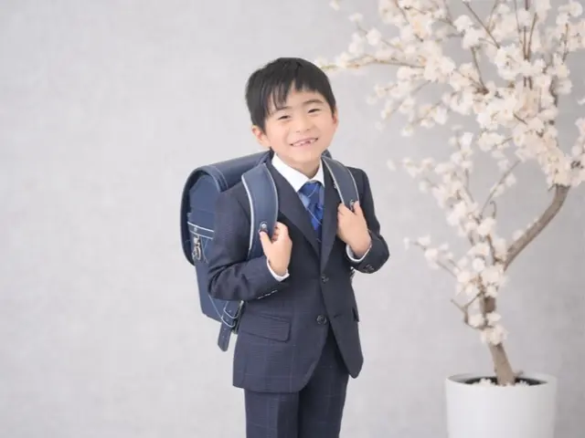 入学記念の写真