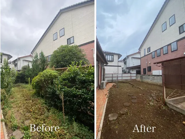 【値引き価格】年末の大掃除前に庭木をスッキリ伐採！熟練職人が安全・丁寧作業^^サービスの画像